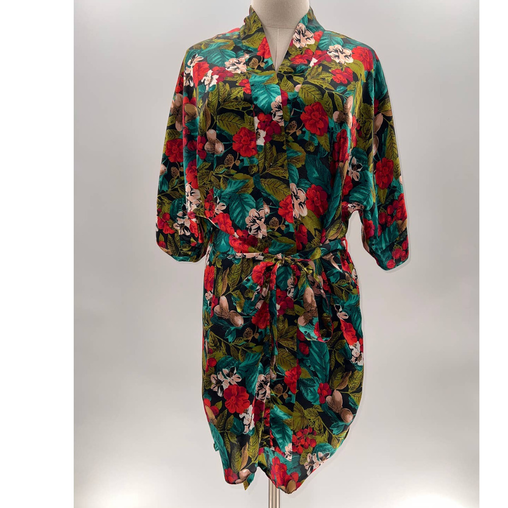 Floral Women's Robe - Multicolor - Picture 8 of 16